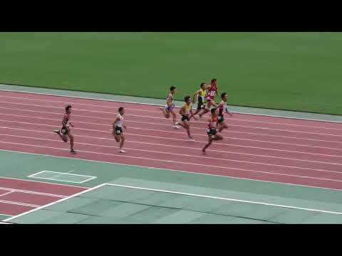 H30　ジュニアオリンピック　A男子100m　準決勝1組
