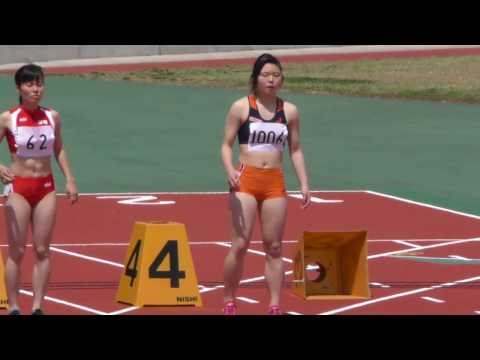 20170430群馬高校総体中北部地区予選女子100mH2組