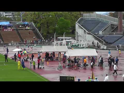 2018京都高校陸上春季大会　男子4×100mリレーTR決勝1組