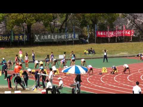 20180401　第3･4地区　第1回記録会　男子　100m　TR　1組