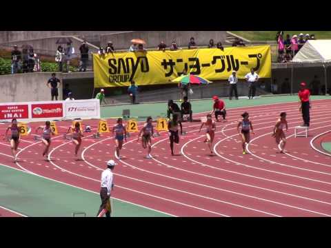 2017布勢スプリント女子100m7 市川華菜　ミズノ　11.43 +1.1