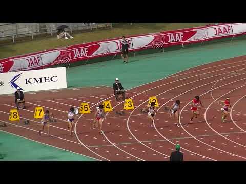 20191026北九州陸上カーニバル 高校女子100mA決勝