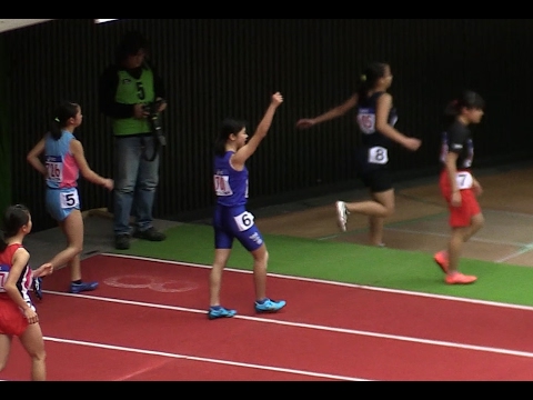 室内陸上2017 小学生女子 60m A決勝 8秒27