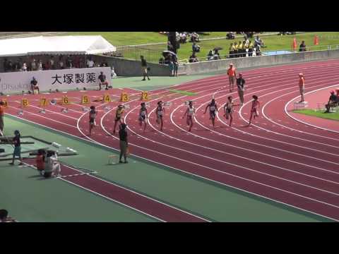 2016全日本中学校陸上　女子100m予選7組