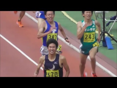 学生個人選手権 男子5000mTR2組 石井優樹 (関西学院)２連覇 2019.6.8