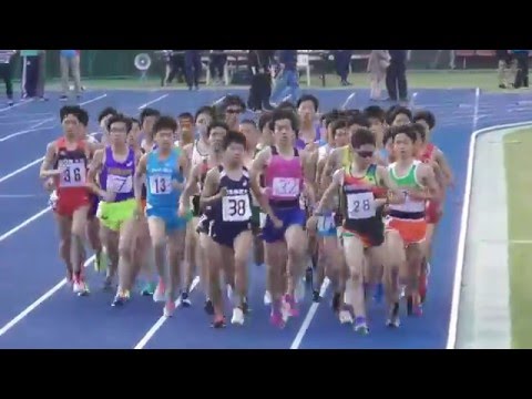 日体大記録会 5000ｍ15組　髙田 凜太郎（東海大）他　2016.5.15