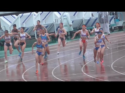 決勝 女子リレー 中国高校4×100mR 織田記念陸上2023