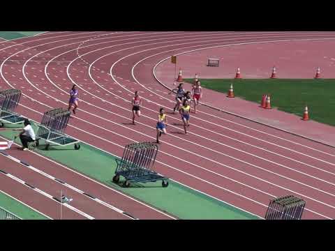 2018 茨城県高校総体陸上 水戸地区女子200m準決勝2組