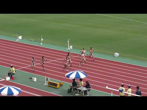 女子100m 準決勝2組　関東学生新人 R01