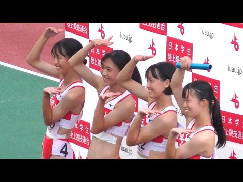 女子4×100mR決勝 全日本インカレ陸上2022
