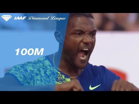 37-year old Justin Gatlin powers to win over 100m in Lausanne - IAAF Diamond League 2019