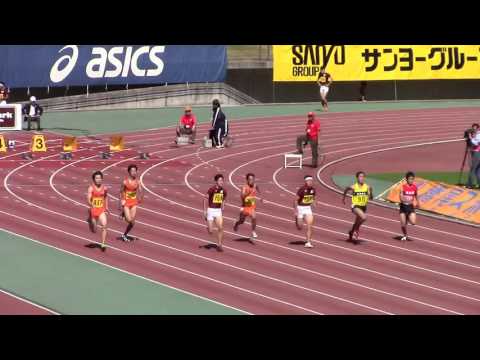 2015 布勢スプリント 男子100m 第1レース 2組