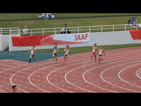 女子200m決勝 富士北麓ワールドトライアル2019