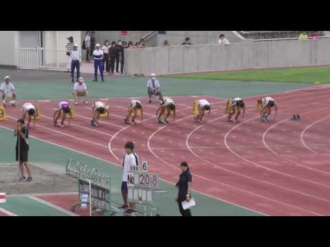 20160702群馬県選手権女子100m予選2組