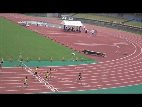 男子B（中学2年）100m　予選7組　～ジュニアオリンピック陸上　高知県選考会～