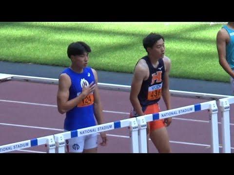 決勝 2部1部 男子110mH 関東インカレ陸上2024