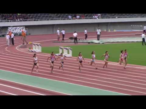 2017 西日本インカレ陸上 女子100m　　決勝
