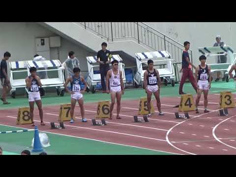 2018関西学生新人陸上競技選手権大会　男子100ｍ準決勝4組