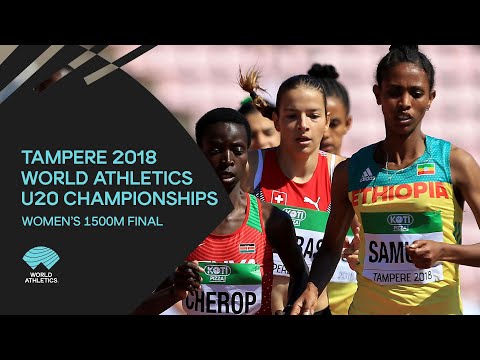 Women&#039;s 1500m Final - World Athletics U20 Championships Tampere 2018