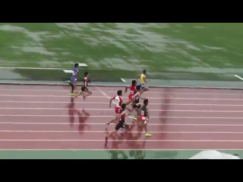 2017 茨城県高校総体陸上 男子100m決勝