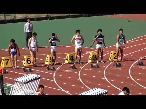 20180429 大阪陸上競技カーニバル　一般男子　100m　決勝