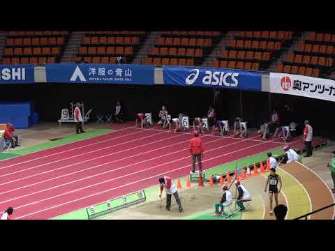 2018 U20 NATIONAL INDOOR T&amp;F M60m heat6 Daiki FUJIWARA6.83 Ryu HARAYOSHI6.92