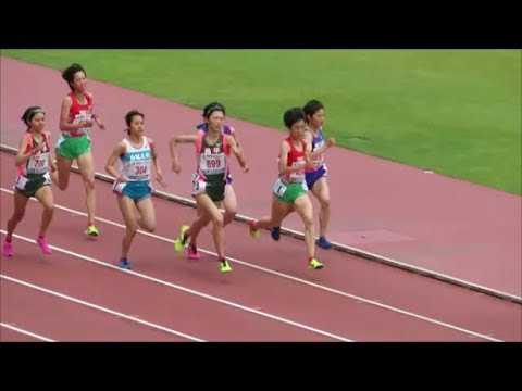 北関東高校総体陸上2019 女子1500m予選2組