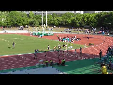 2018京都高校陸上　市内ブロック予選　女子4×400mリレー1組（西京高校）