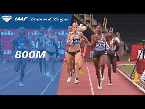Ajee Wilson wins the 800m race in style at Birmingham - IAAF Diamond League 2019