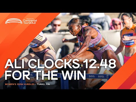 Nia Ali runs 12.48 in Turku ! | Continental Tour Gold 2024