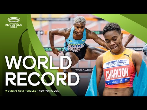 Devynne Charlton breaks 60m hurdles WORLD RECORD ‼️ | World Indoor Tour 2024