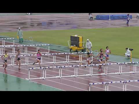 2018 東北高校新人陸上 女子 100mH 予選1組