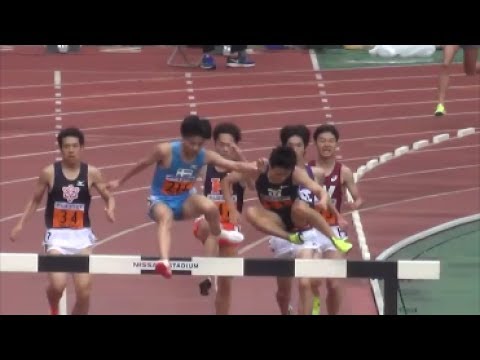 関東インカレ2017 男子1部3000mSC予選1組