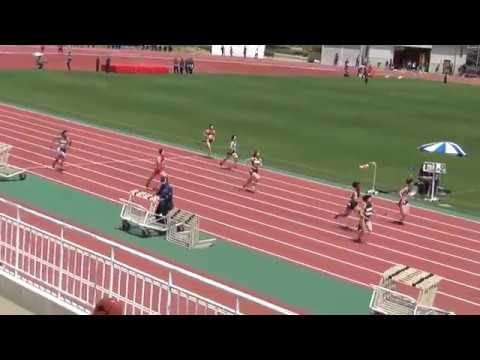 2018 茨城県高校総体陸上 県南地区女子200m準決勝3組