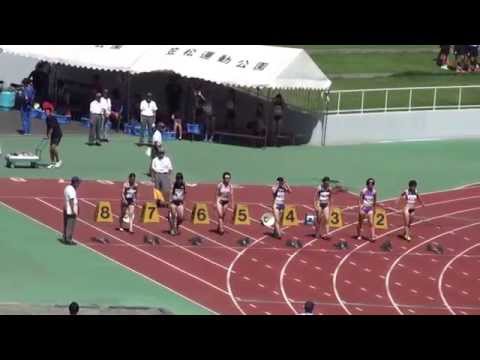 2015 関東選手権陸上 女子100m準決勝1組
