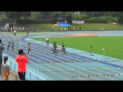 2020 西条ひうちトラック記録会 中学男子110mH（0.914m）ﾀｲﾑﾚｰｽ1組