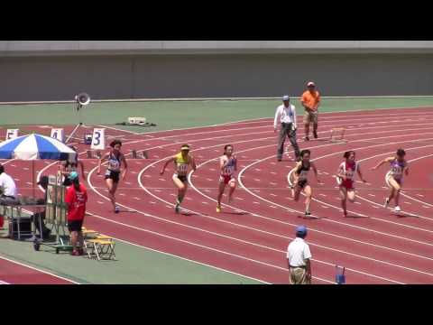 2016 東海高校総体陸上 女子100m準決勝2