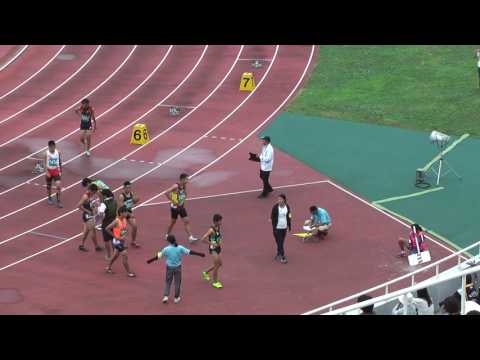 H29　千葉県中学総体　男子4x100mR　予選3組