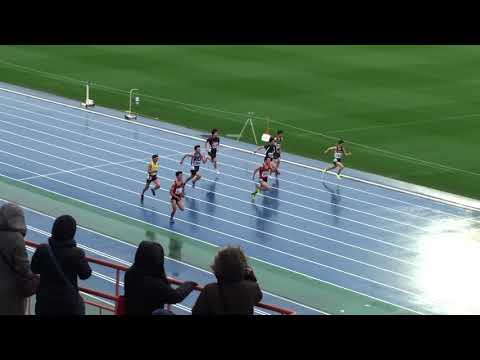 2018 水戸市陸上記録会 中学男子100m14組
