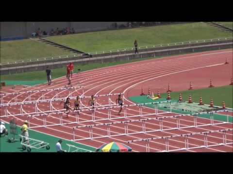 男子B（中2）110mハードル　予選2組　～ジュニアオリンピック陸上　高知県選考会～