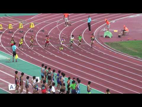 H29　千葉県中学総体　1年女子100m　決勝