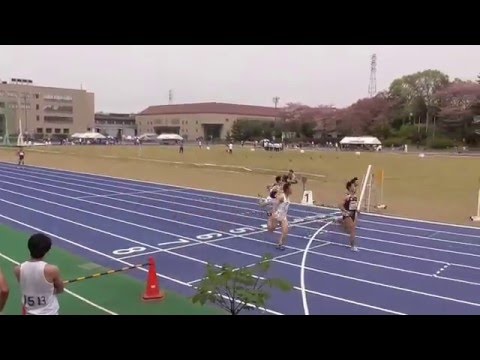 【中大陸上部】280410日体対抗100m7組針谷11.19(-0.1)女部田祐DNF