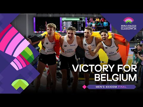 Belgian Tornados claim back-to-back 4x400m gold | World Athletics Indoor Championships Glasgow 24