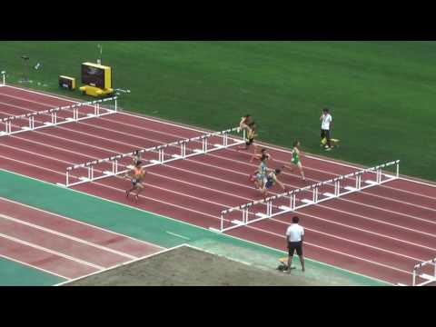 H29　千葉県　中学通信陸上　女子100mH　準決勝3組