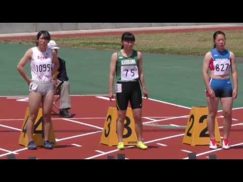 20170430群馬高校総体中北毛部区予選女子100m1組