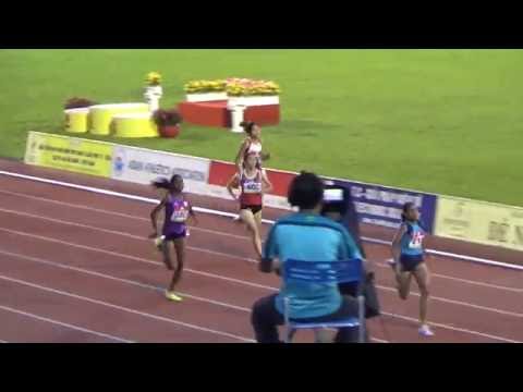 400m women heat 1 - Asian Junior 2016