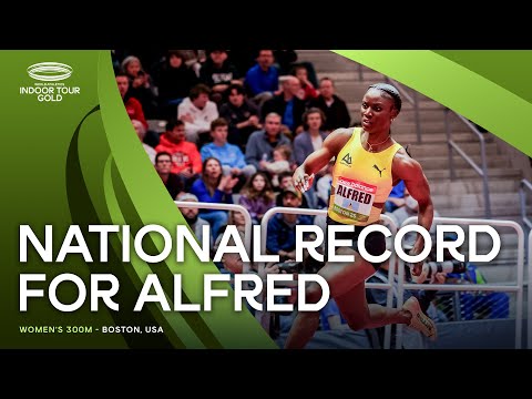 Alfred powers to 36.16 win over 300m in Boston | World Indoor Tour 2025