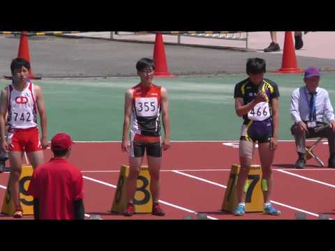 20170519群馬県高校総体陸上男子100m予選1組