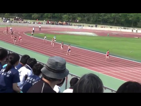 2017 茨城県高校総体陸上 女子4x100mR準決勝2組