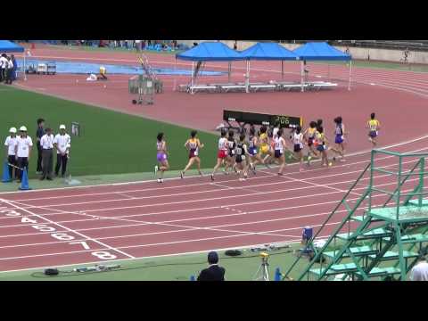 日本学生個人 女子1500m 予選1組 2015/06/12